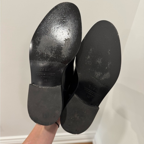 Inch2 Riding Knee Boots - Black Italian Leather - EUC - Size 36 - Picture 12 of 14